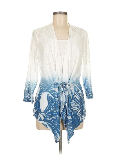 Pre-owned Chico's Cardigan Sweater In Blue