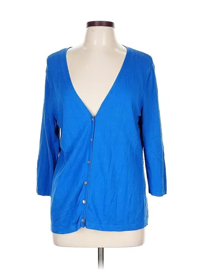 Pre-owned Chico's Cardigan Sweater In Blue
