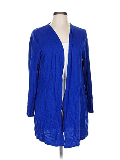 Pre-owned Chico's Cardigan Sweater In Blue