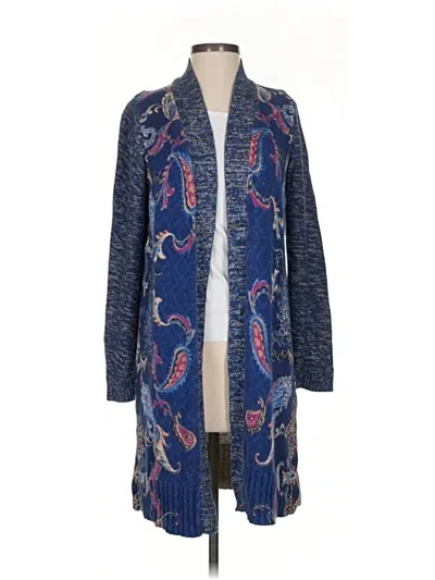 Pre-owned Chico's Cardigan Sweater In Blue