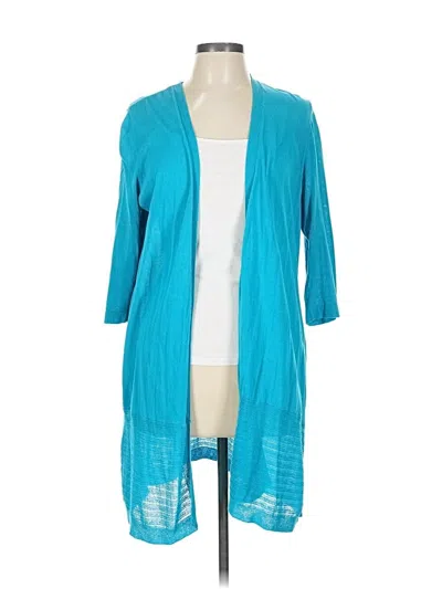 Pre-owned Chico's Cardigan Sweater In Blue