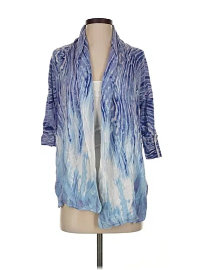 Pre-owned Chico's Cardigan Sweater In Blue