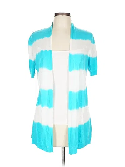 Pre-owned Chico's Cardigan Sweater In Blue