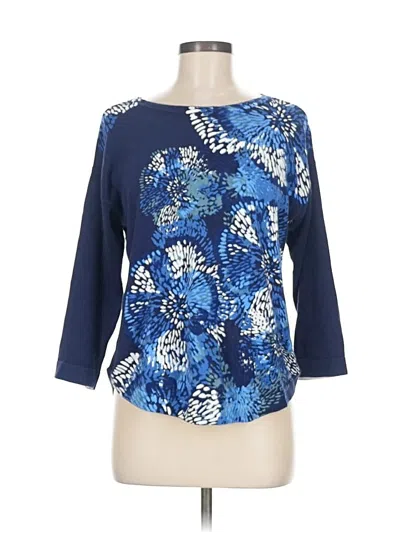 Pre-owned Chico's Cardigan Sweater In Blue