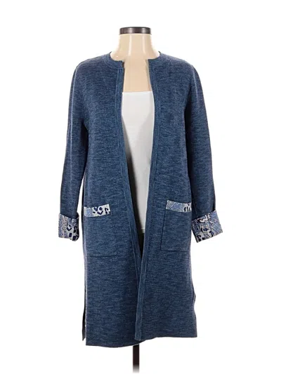 Pre-owned Chico's Cardigan Sweater In Blue