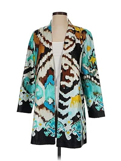 Pre-owned Chico's Cardigan Sweater In Blue