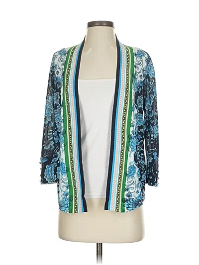 Pre-owned Chico's Cardigan Sweater In Blue