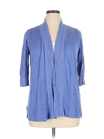 Pre-owned Chico's Cardigan Sweater In Blue