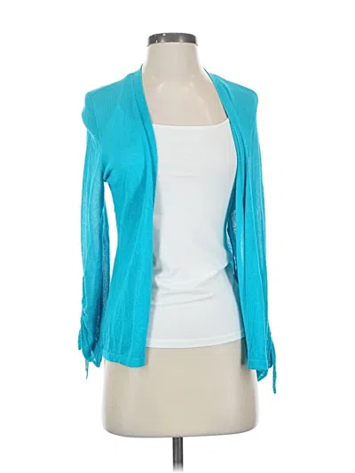 Pre-owned Chico's Cardigan Sweater In Blue