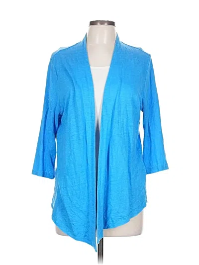 Pre-owned Chico's Cardigan Sweater In Blue