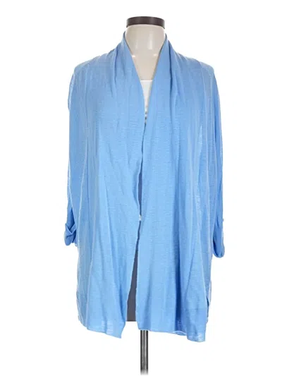 Pre-owned Chico's Cardigan Sweater In Blue