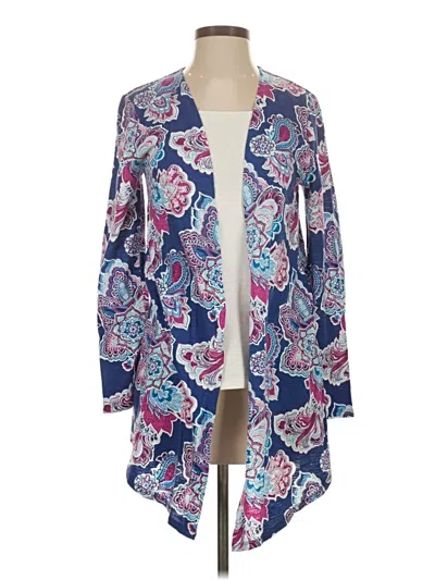 Pre-owned Chico's Cardigan Sweater In Blue