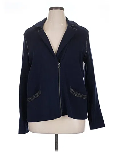 Pre-owned Chico's Cardigan Sweater In Blue