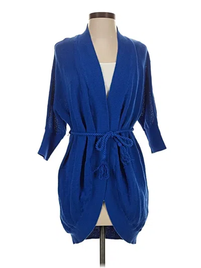 Pre-owned Chico's Cardigan Sweater In Blue