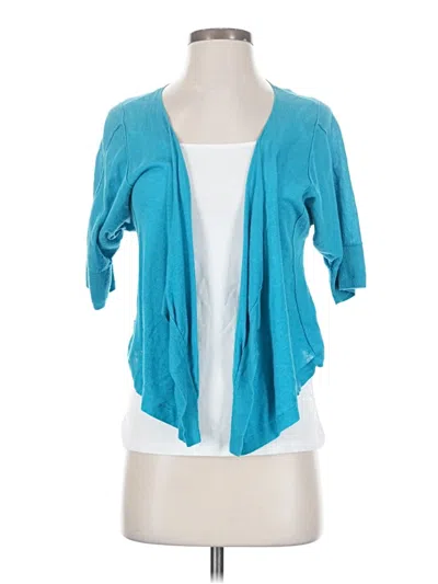 Pre-owned Chico's Cardigan Sweater In Blue
