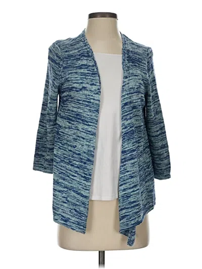 Pre-owned Chico's Cardigan Sweater In Blue