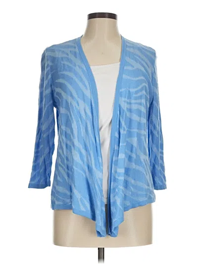 Pre-owned Chico's Cardigan Sweater In Blue