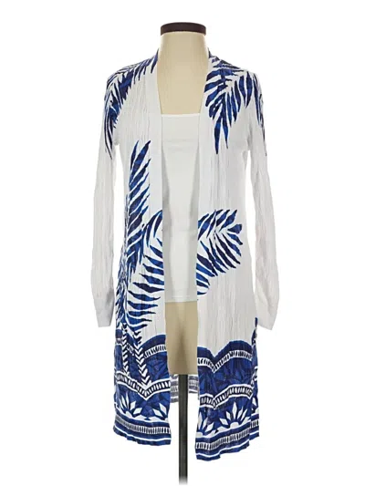 Pre-owned Chico's Cardigan Sweater In Blue