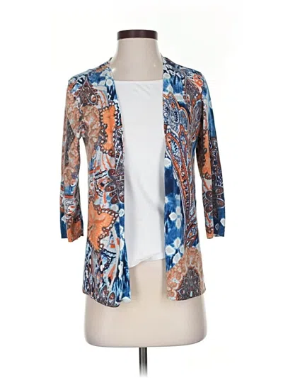 Pre-owned Chico's Cardigan Sweater In Blue