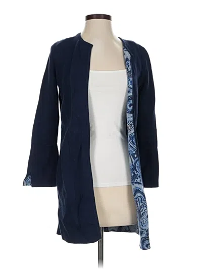 Pre-owned Chico's Cardigan Sweater In Blue
