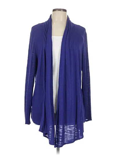 Pre-owned Chico's Cardigan Sweater In Blue
