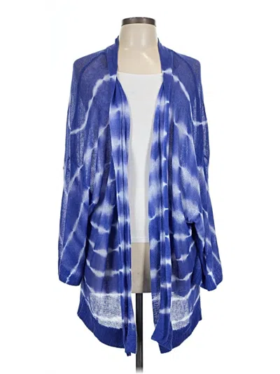 Pre-owned Chico's Cardigan Sweater In Blue