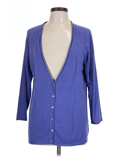 Pre-owned Chico's Cardigan Sweater In Blue