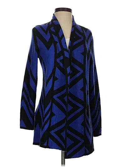 Pre-owned Chico's Cardigan Sweater In Blue