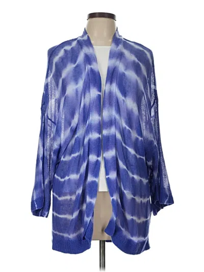Pre-owned Chico's Cardigan Sweater In Blue