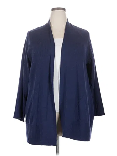 Pre-owned Chico's Cardigan Sweater In Blue