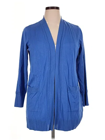 Pre-owned Chico's Cardigan Sweater In Blue