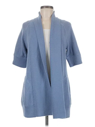 Pre-owned Chico's Cardigan Sweater In Blue
