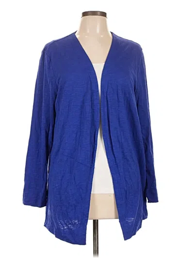 Pre-owned Chico's Cardigan Sweater In Blue