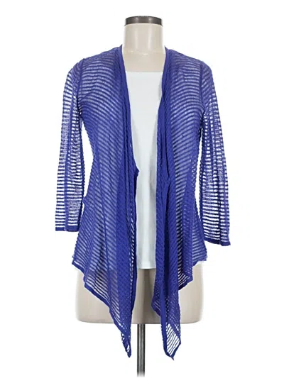 Pre-owned Chico's Cardigan Sweater In Blue