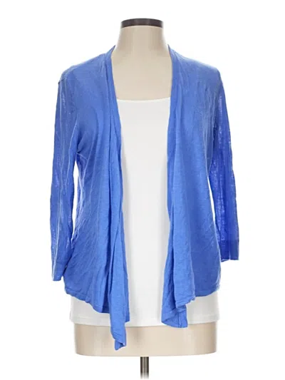 Pre-owned Chico's Cardigan Sweater In Blue