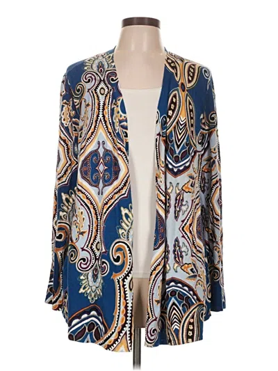 Pre-owned Chico's Cardigan Sweater In Blue