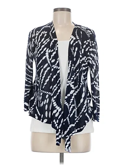 Pre-owned Chico's Cardigan Sweater In Blue
