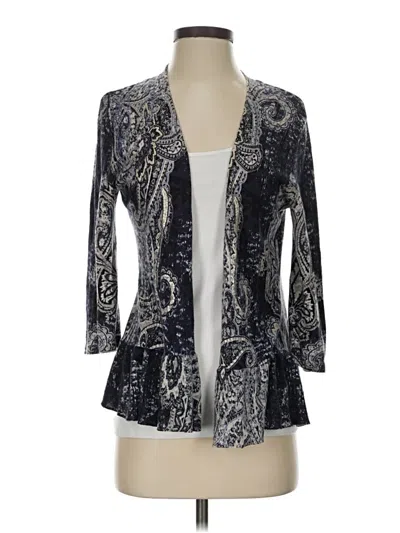 Pre-owned Chico's Cardigan Sweater In Blue