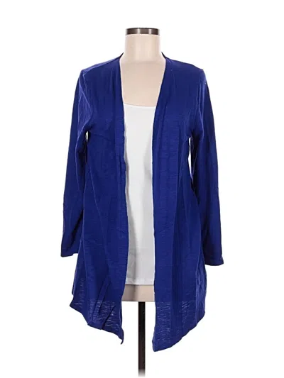 Pre-owned Chico's Cardigan Sweater In Blue