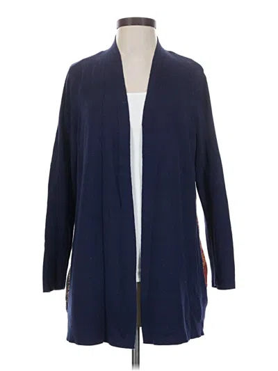 Pre-owned Chico's Cardigan Sweater In Blue