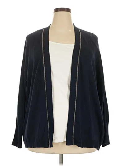 Pre-owned Chico's Cardigan Sweater In Blue