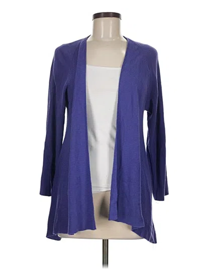 Pre-owned Chico's Cardigan Sweater In Blue