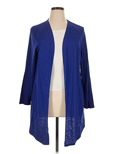 Pre-owned Chico's Cardigan Sweater In Blue