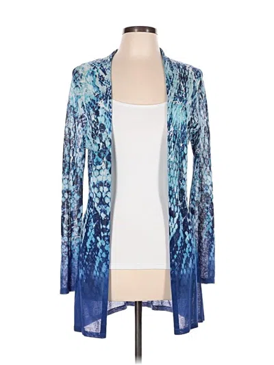 Pre-owned Chico's Cardigan Sweater In Blue