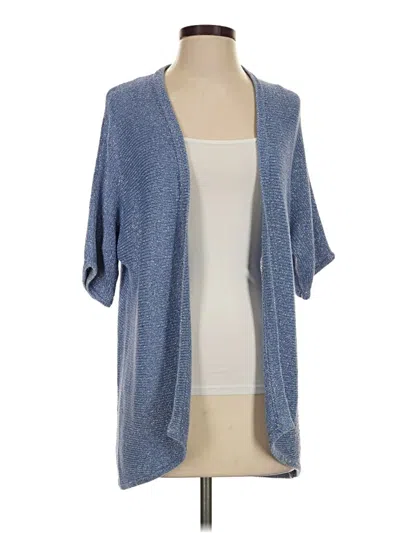 Pre-owned Chico's Cardigan Sweater In Blue