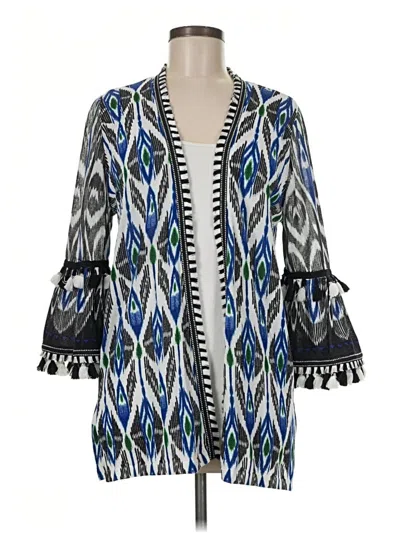 Pre-owned Chico's Cardigan Sweater In Blue
