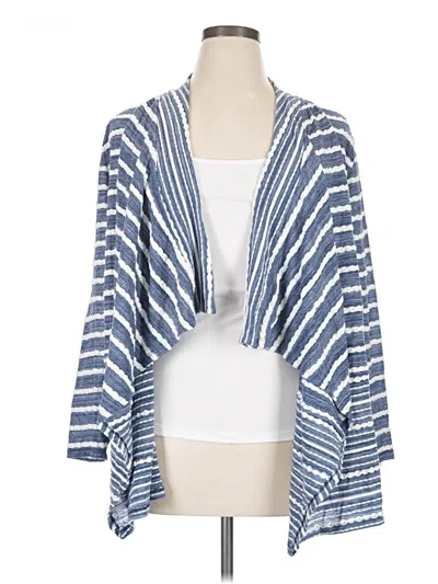 Pre-owned Chico's Cardigan Sweater In Blue