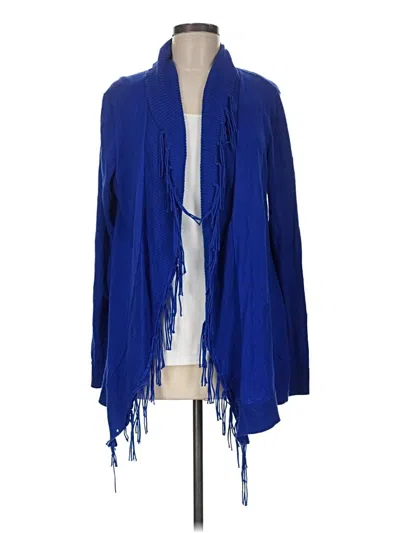 Pre-owned Chico's Cardigan Sweater In Blue