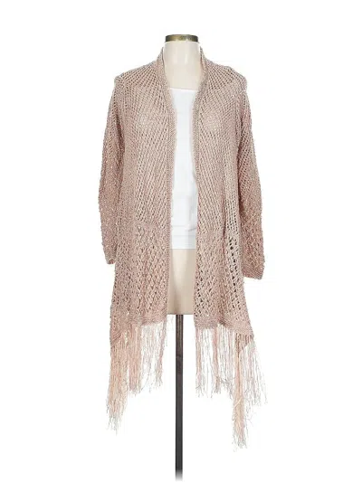 Pre-owned Chico's Cardigan Sweater In Brown