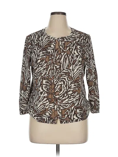 Pre-owned Chico's Cardigan Sweater In Brown